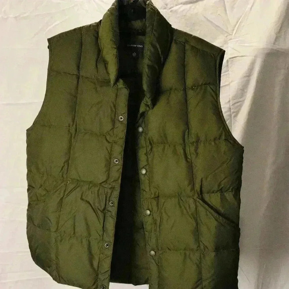 Lands' End Other - Lands' End forest Green Down Lot Puffy Vest Size M (38-40)